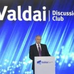 Russia’s President Putin attends the Valdai Discussion Club in Sochi