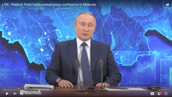 Putin pressekonferanse 2020