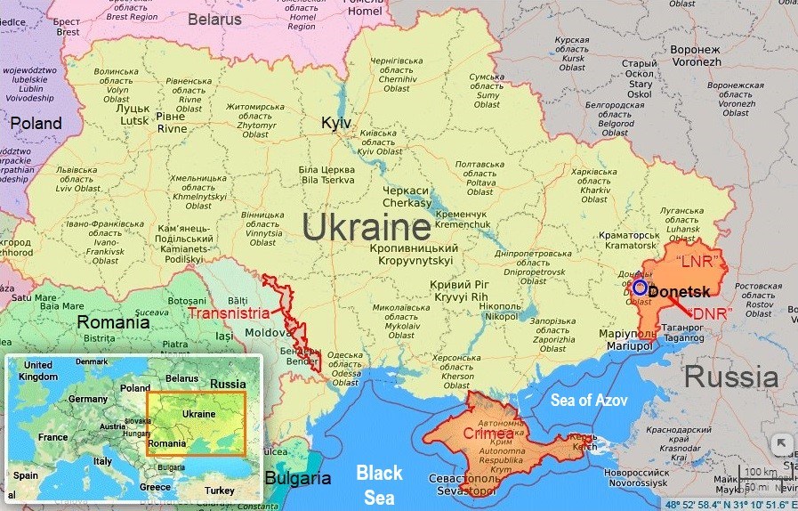Øst-Ukraina og Russland